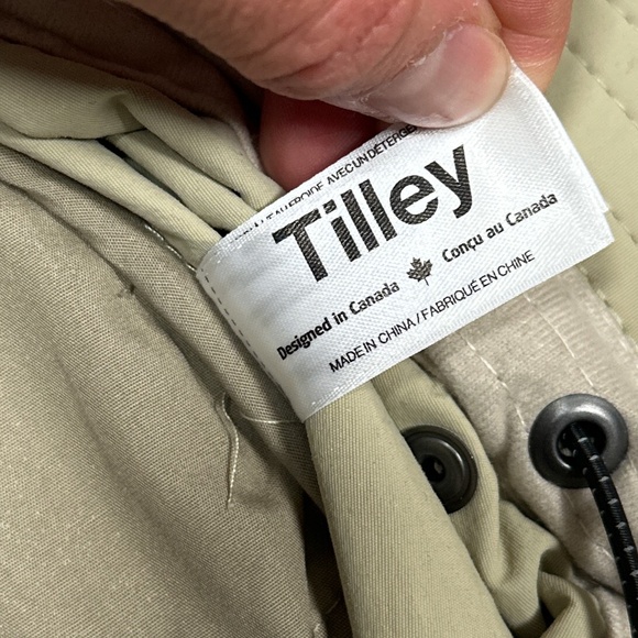 Tilley Trek Bungee Cord Drawstring Nylon Brim Hiking Sun Hat Mens S/M - Picture 7 of 8